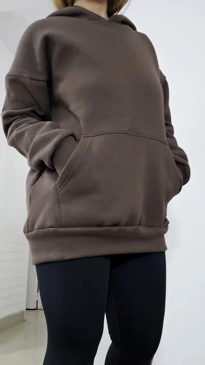 Buzos frizados con capucha OVERSIZE