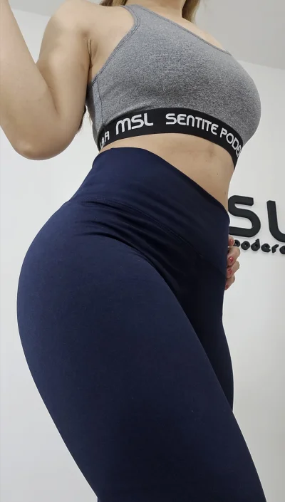 Calza TERMICA lycra AZUL MARINO