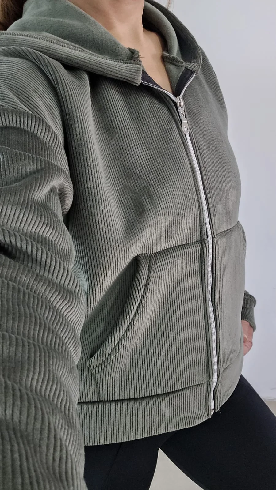 Campera Corderoy c/ capucha